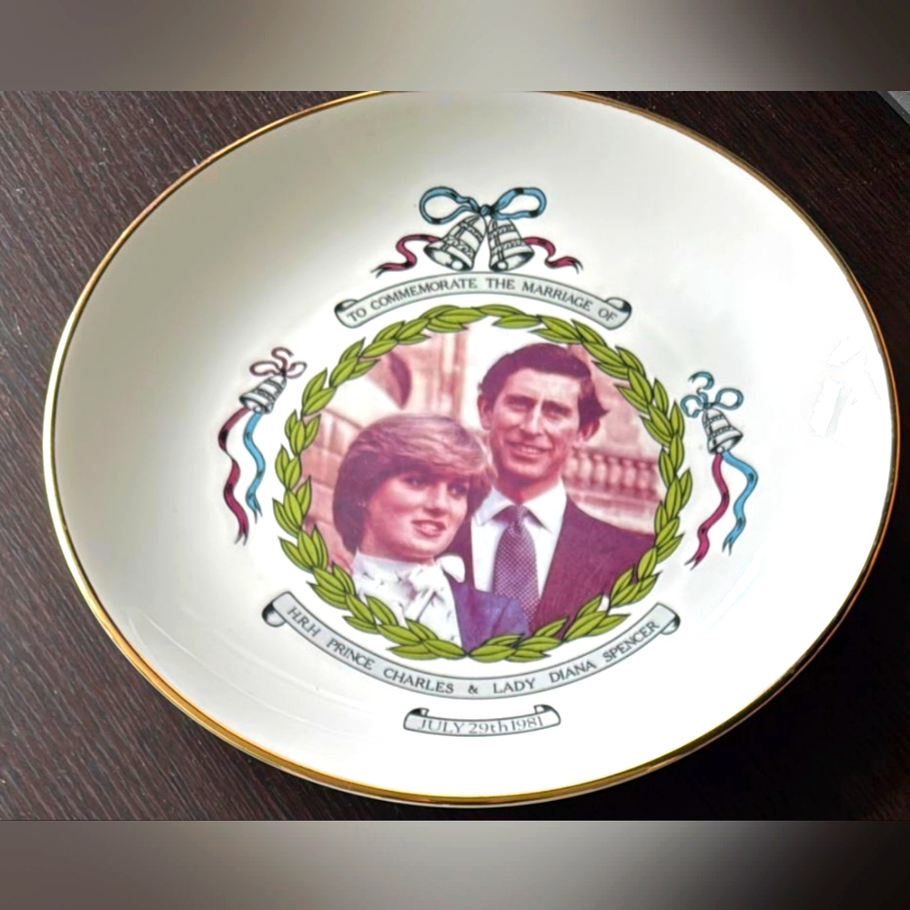 Prince Charles Wedding Plate Royalty Collectables